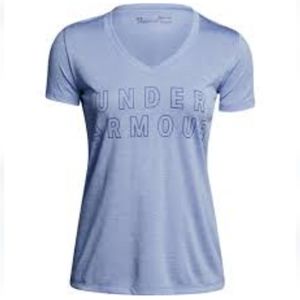 Under Armour Twist heat wear short sleeve v-neck workout top